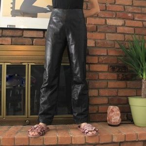 Pants - Verducci Vintage Black Leather Pants Pants - Verducci Vintage Black Leather Pants